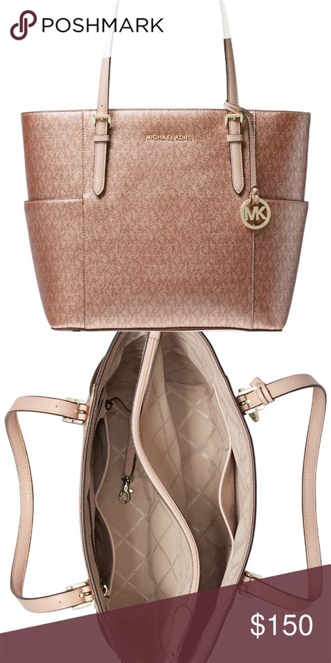 michael kors rose gold bag price|michael kors gold tote handbags.